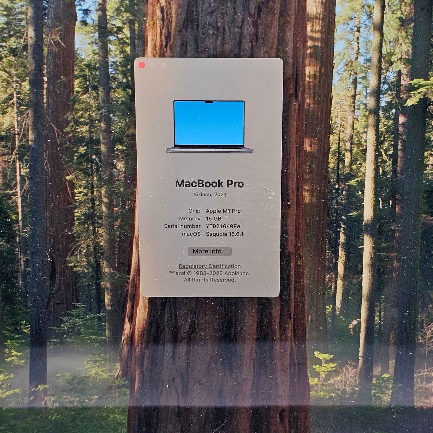 2021 Apple MacBook Pro 14" M1 Pro 10C GPU 3.2GHz 16GB RAM 1TB SSD A2485