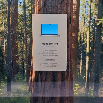 2021 Apple MacBook Pro 14" M1 Pro 10C GPU 3.2GHz 16GB RAM 1TB SSD A2485