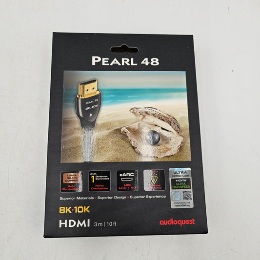 New AudioQuest Pearl 48 48 HDMI 8K 10K 3m 10ft HDM48PEA300