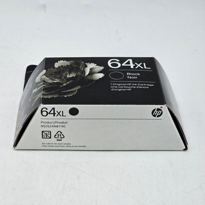 New HP 64XL Black Ink Cartridge N9J92AN#140