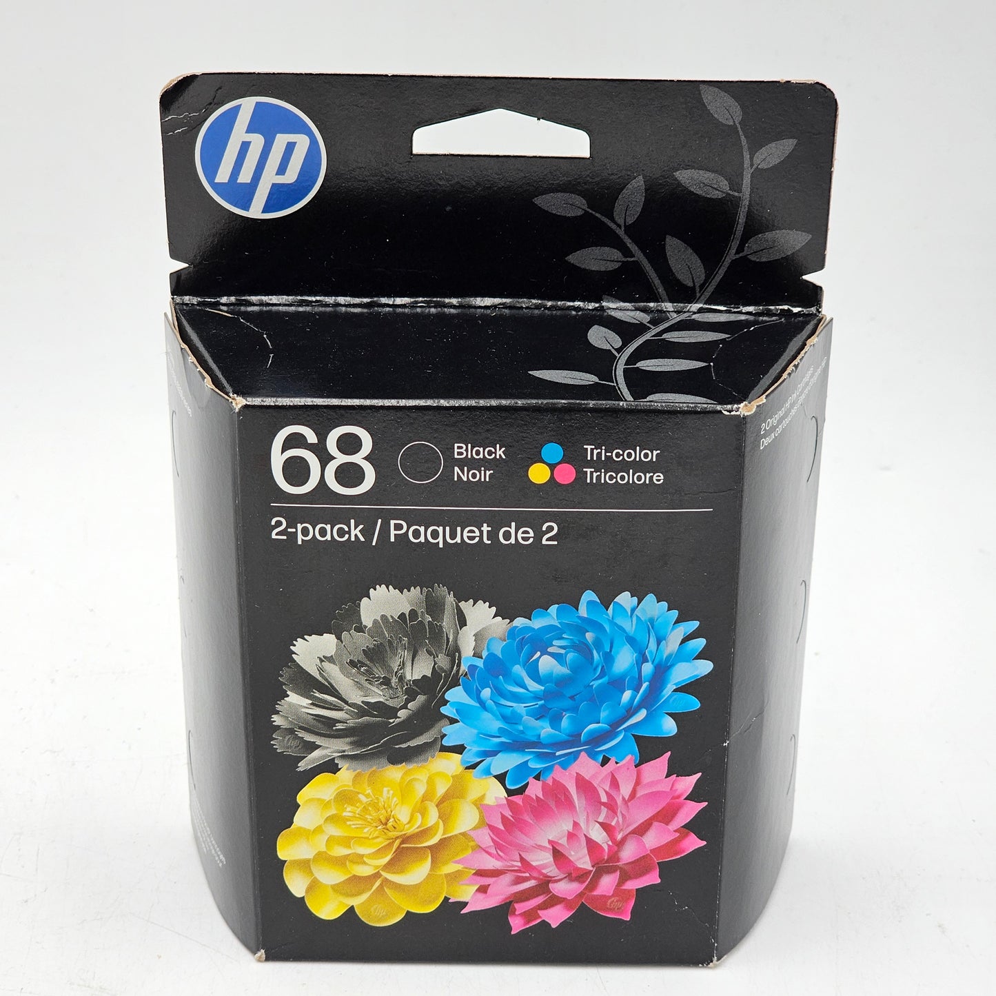New HP 68 2-PACK Black/Tri-color  Ink Cartridge 6L6S2TN