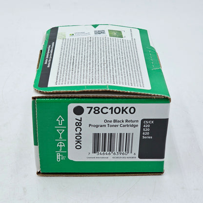 New Lexmark 78C10K0 Black Toner Cartridge