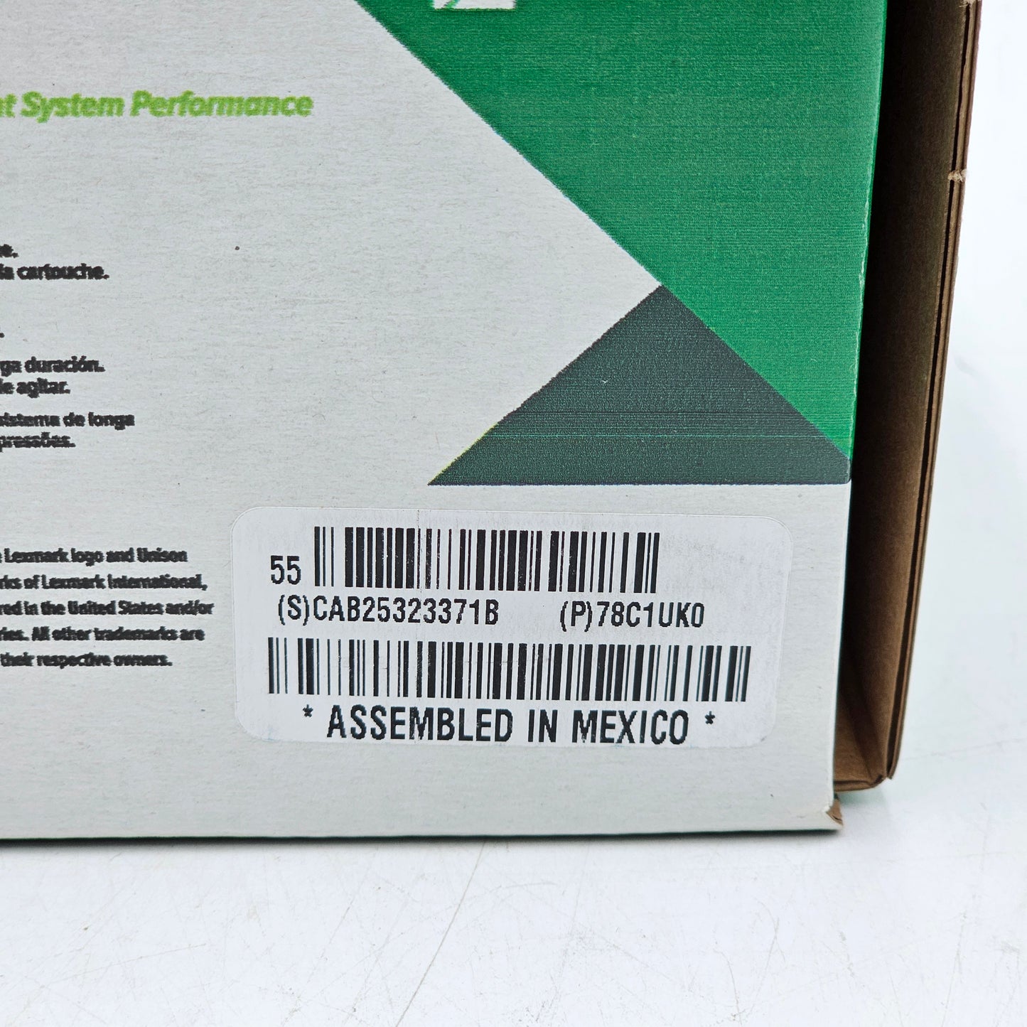 New Lexmark 78C1UK0 Black Toner Cartridge Ultra High Yield