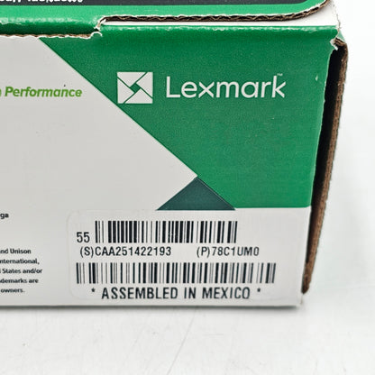 New Lexmark 78C1UM0 Magenta Toner Return Program Cartridge Ultra High Yield