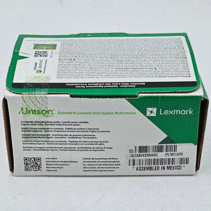 New Lexmark 78C1UY0 Yellow Toner Cartridge