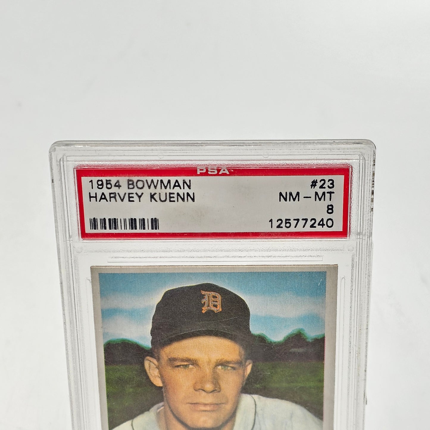 New 1954 Bowman Set-Break #23 Harvey Kuenn PSA 8