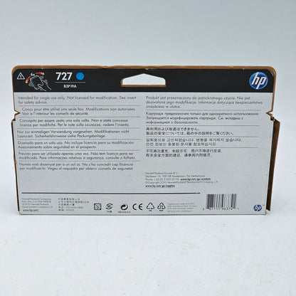 New HP 727 Cyan Ink Cartridge DesignJet