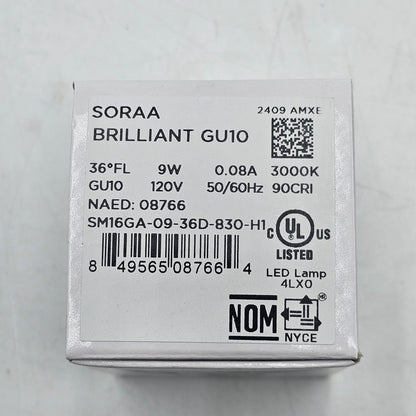 New Soraa Brilliant LED Bulb 9W LED GU10