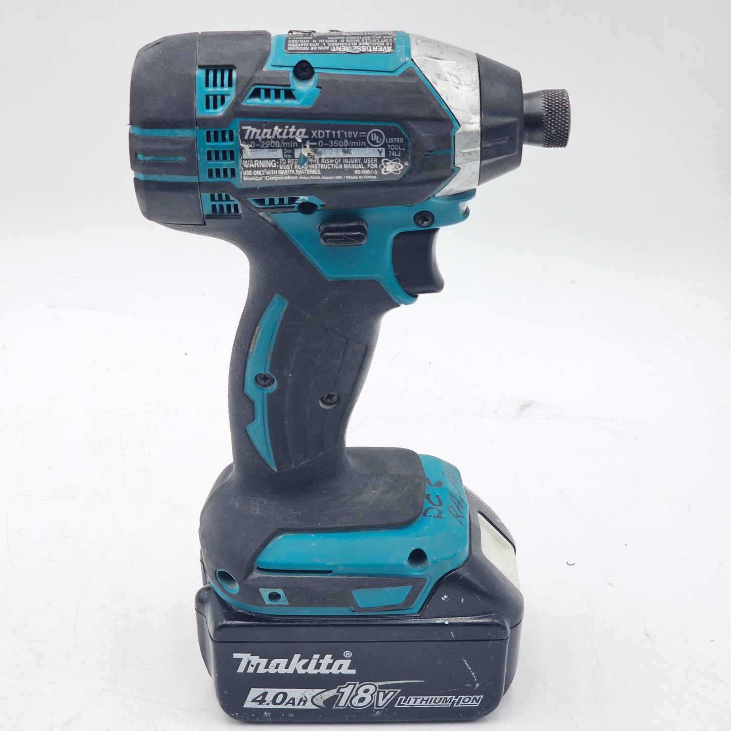 Makita XDT11 18V 1/4 Inch Hex Cordless Impact Driver