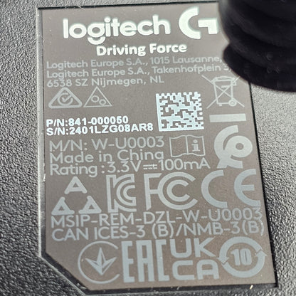 LOGITECH G923 STEERING WHEEL AND PEDALS GEARSTICK 941-000147
