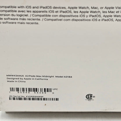 Apple AirPods Max Wireless Over-Ear Headphones Midnight Blue MWW43AM/A