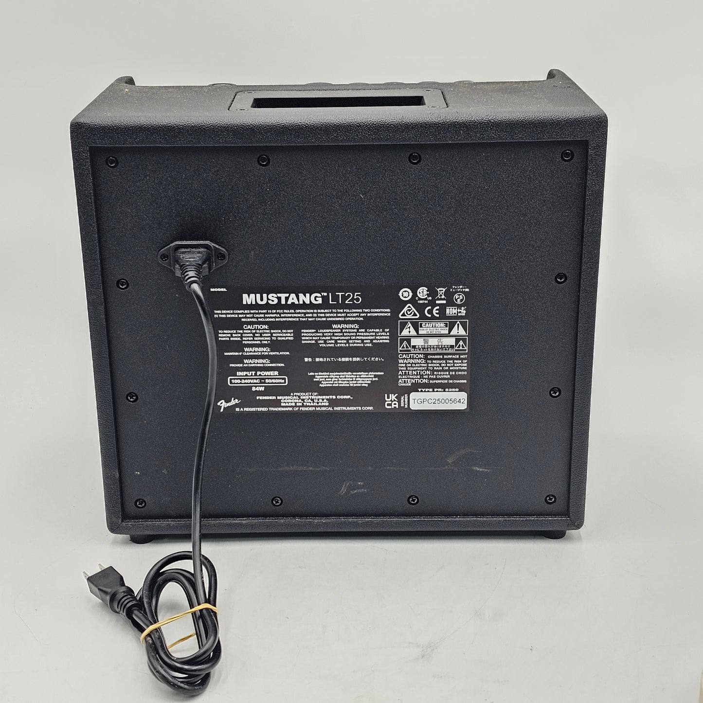 Fender Mustang LT25 25W 120V 1 Channel Sound Amplifier AMPG1US1BLK