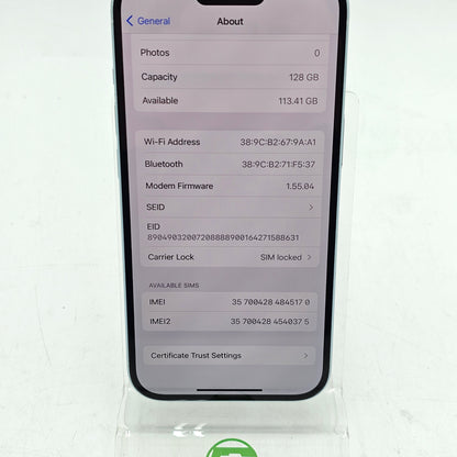 T-Mobile Apple iPhone 15 128GB Blue MTLY3LL/A