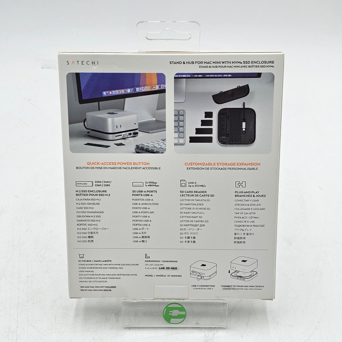 New Satechi STAND & HUB FOR MAC MINI SSD ENCLOSURE