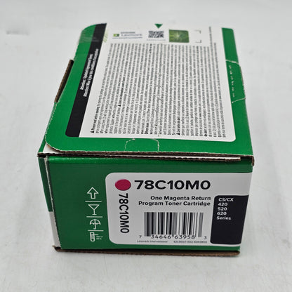 New Lexmark 78C10M0 Magenta Toner Cartridge