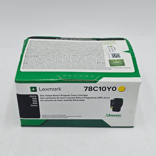 New Lexmark 78C10Y0 Yellow Toner Cartridge