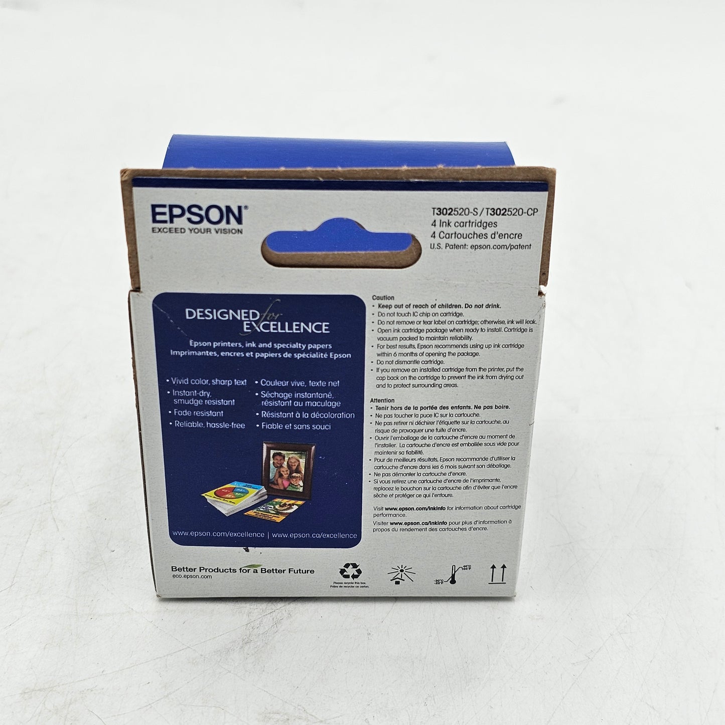 New Epson 302 Standard Capacity Ink Cyan Magenta Yellow