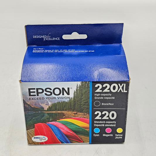 New Epson High Capacity 220XL Standard Capacity 220 Ink