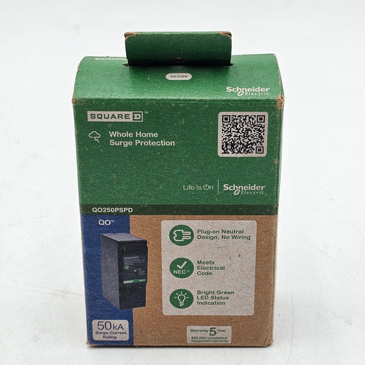 New SQUARE D WHOLE HOME SURGE  PROTECTION DEVICE QO250PSPD