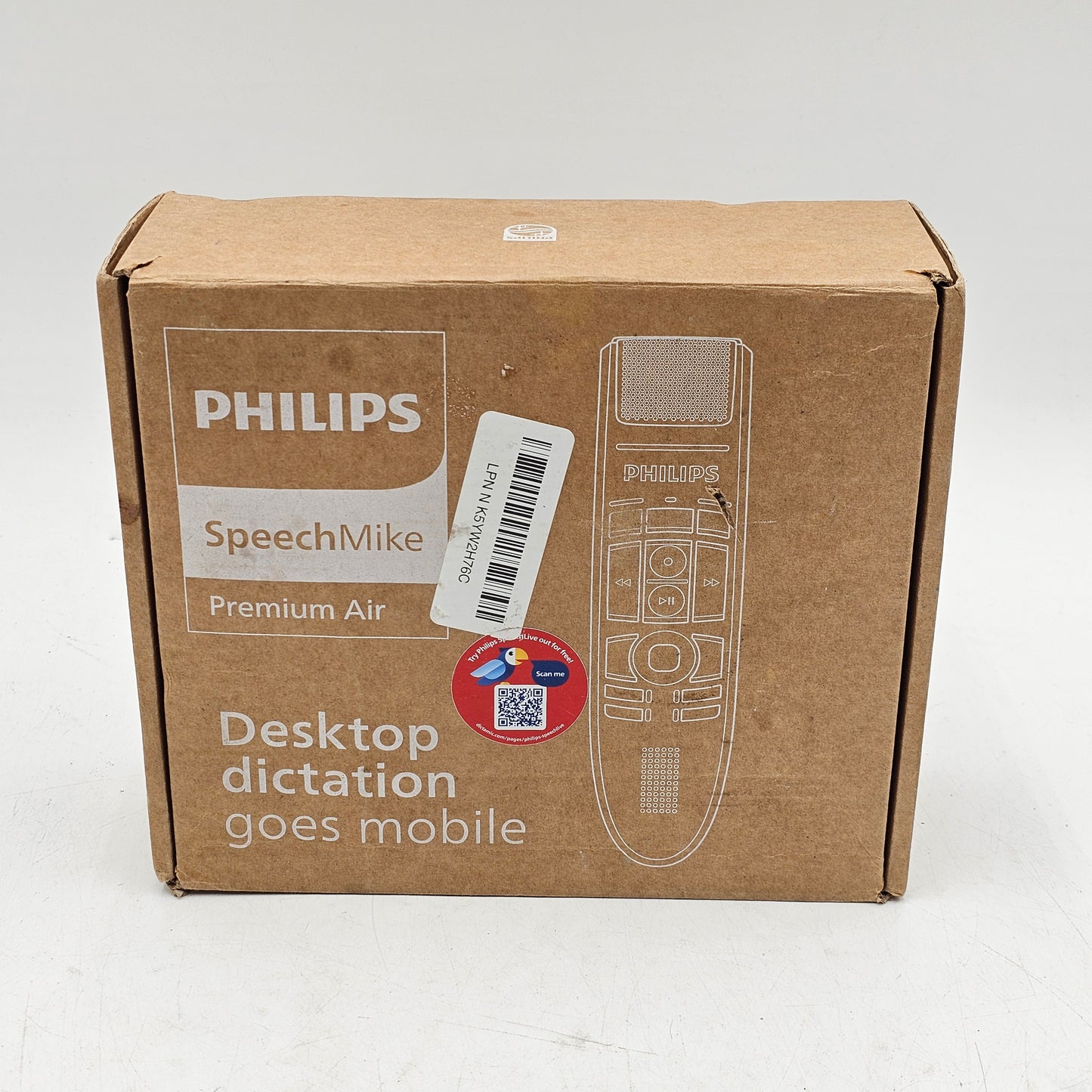New PHILIPS SPEECHMIKE PREMIUM AIR Wireless Dictation Microphone SMP4000
