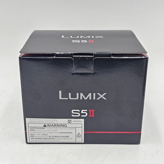 New Panasonic Lumix S5 II DC-S5M2P9 24.2MP L-Mount 4K Digital Camera Body Only