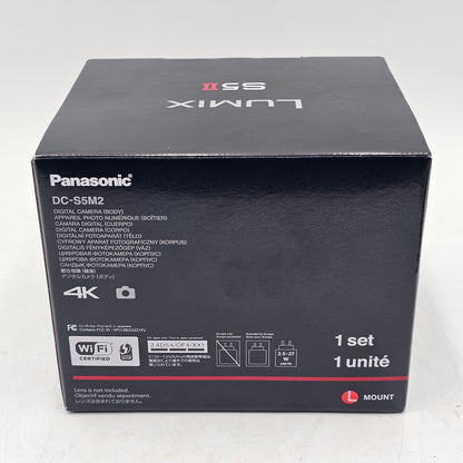 New Panasonic Lumix S5 II DC-S5M2P9 24.2MP L-Mount 4K Digital Camera Body Only