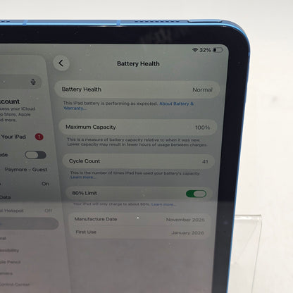Unlocked Apple iPad 11" (A16) 128GB Blue MD7G4LL/A