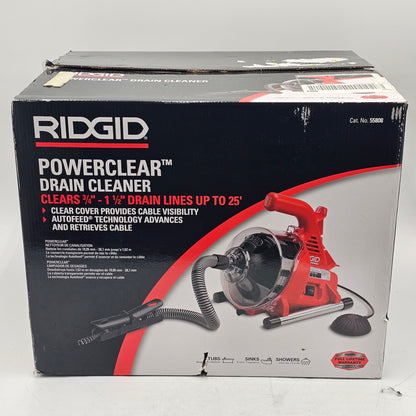 New Ridgid 55808 120V Powerclear Drain Cleaner
