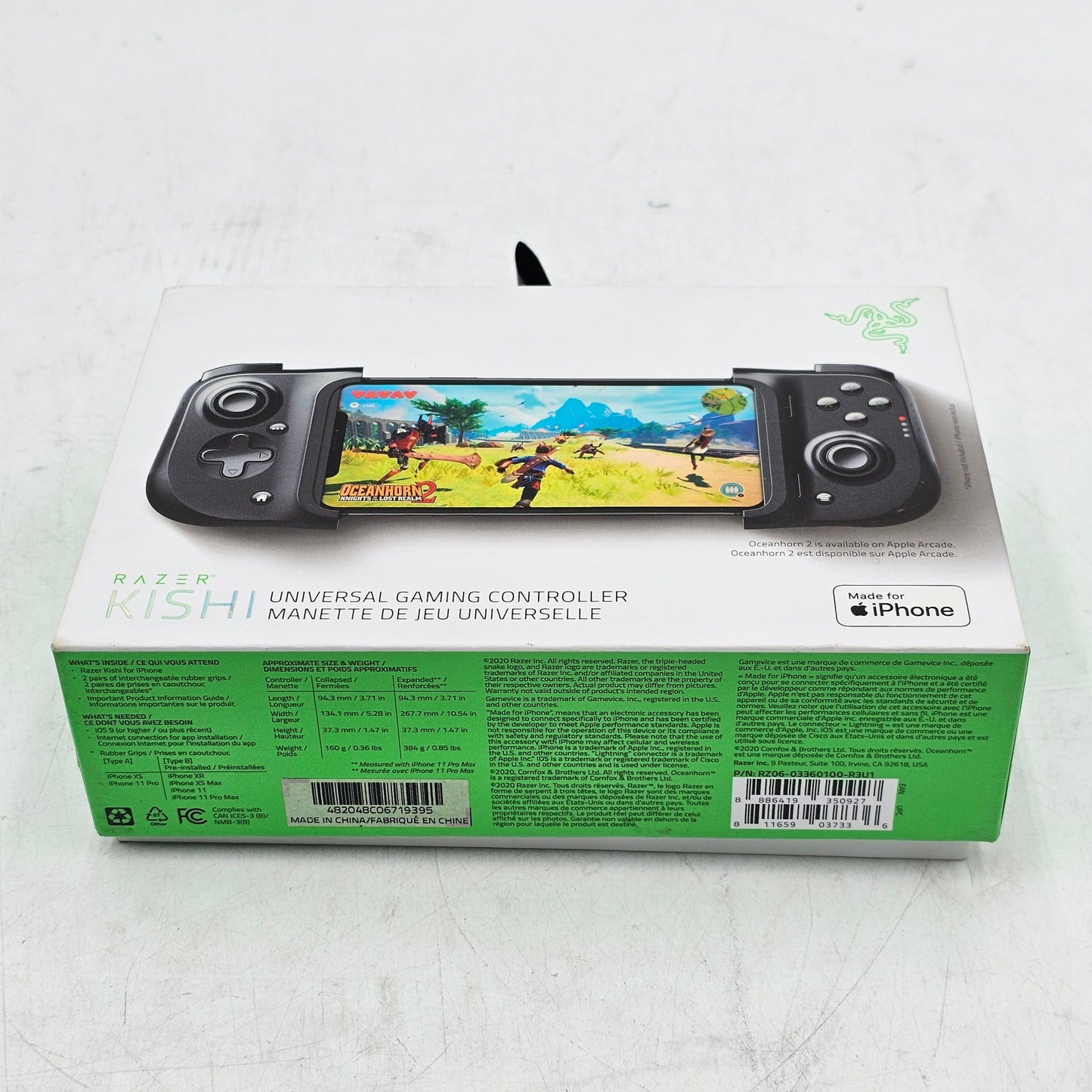 New Razer RZ06-03360100-R3U1 Kishi Gaming Controller for iPhone