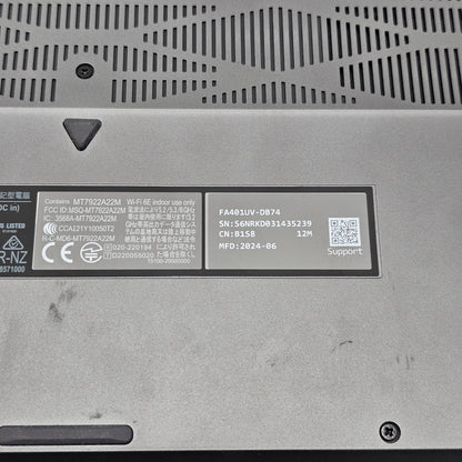 Asus TUF A15 FA401 15.6" Ryzen 7 8845HS 3.8GHz 16GB RAM 1TB SSD GeForce RTX 4060