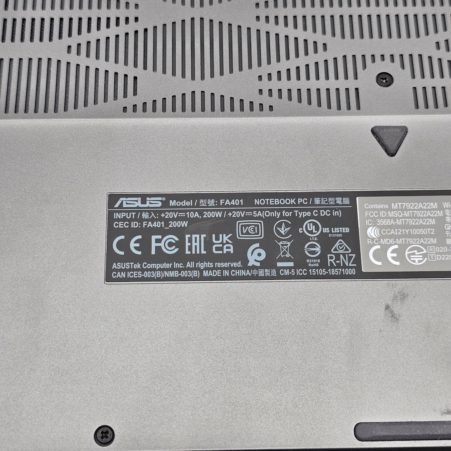 Asus TUF A15 FA401 15.6" Ryzen 7 8845HS 3.8GHz 16GB RAM 1TB SSD GeForce RTX 4060