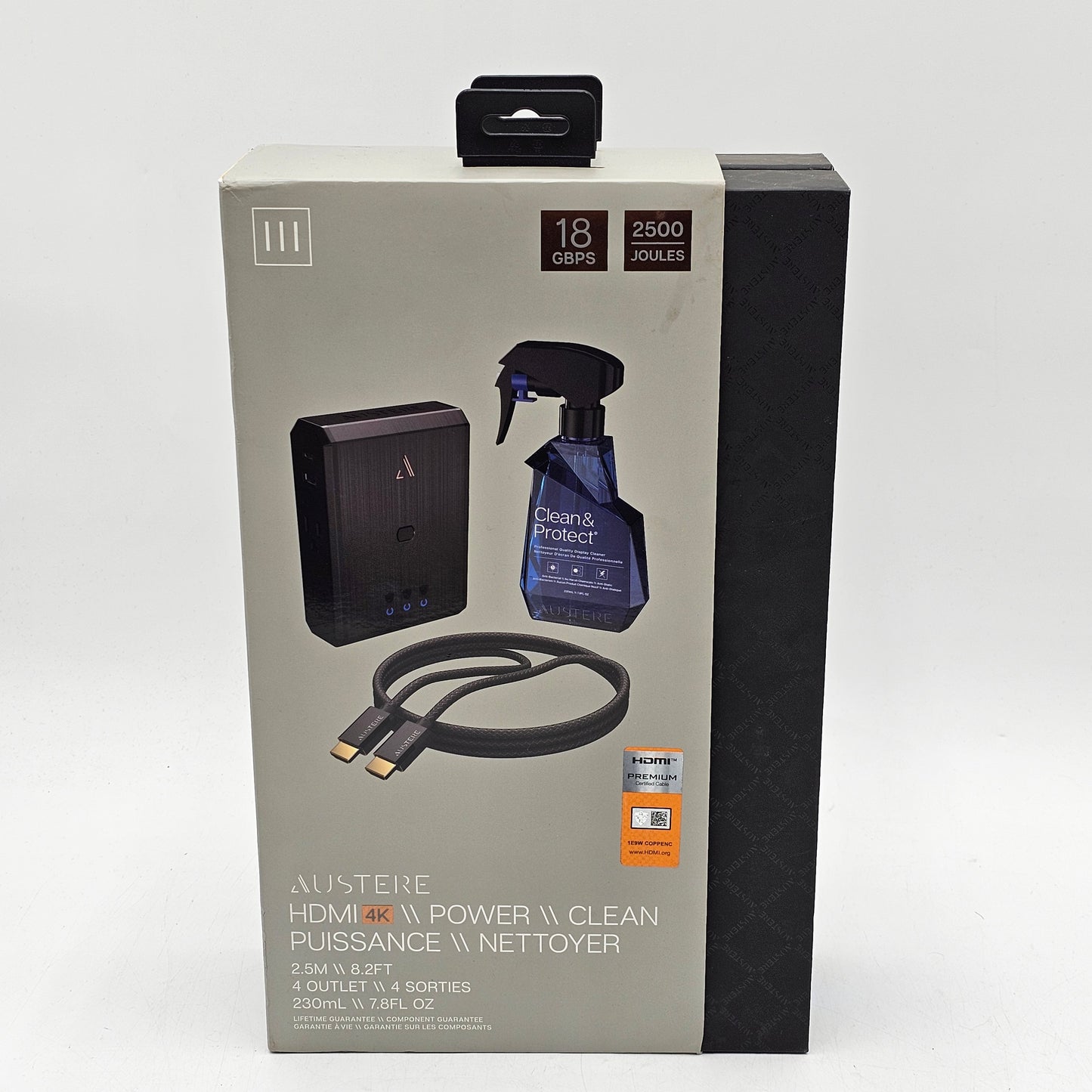 New AUSTERE 3S-COL4-2.5M Power 4-Outlet III Series Collection