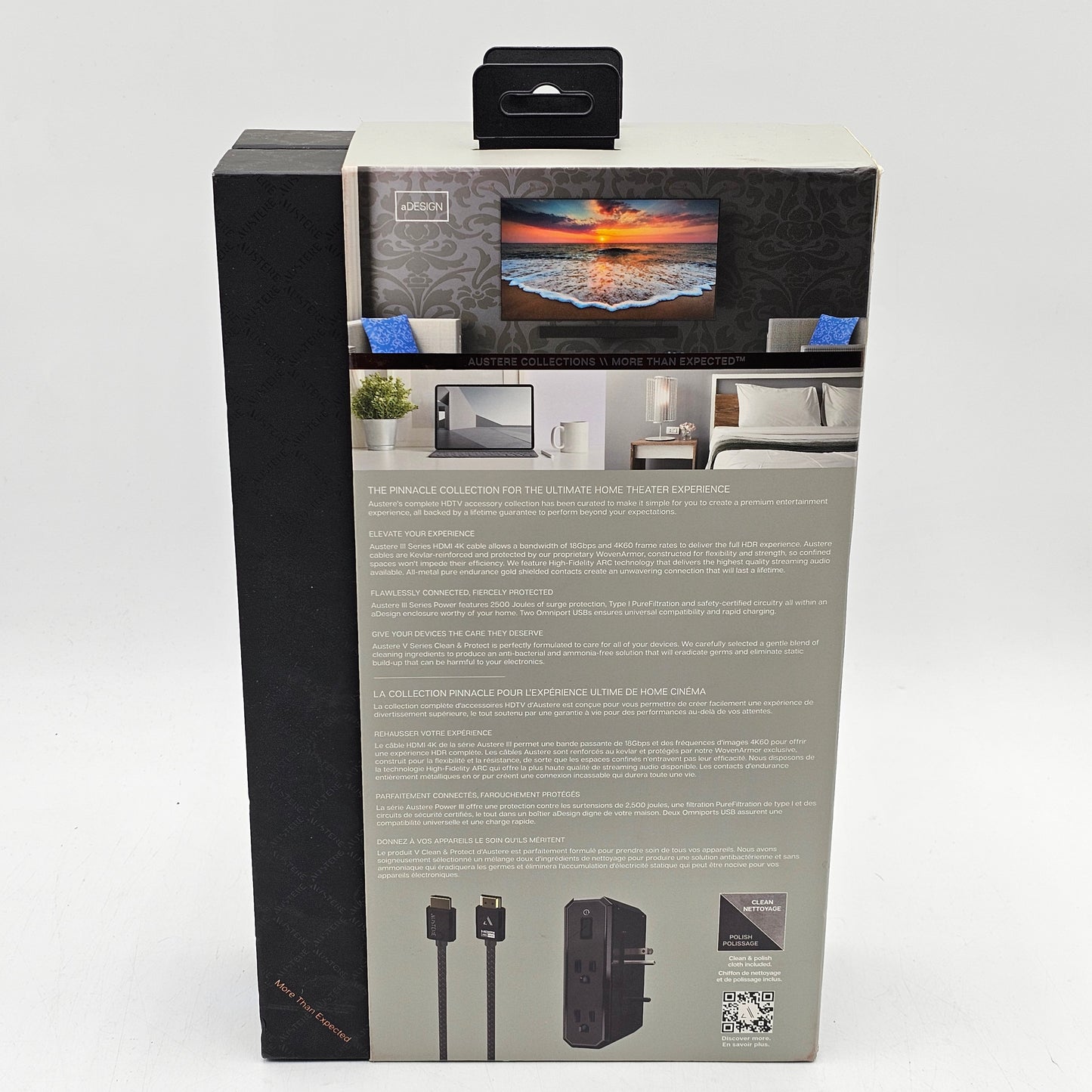 New AUSTERE 3S-COL4-2.5M Power 4-Outlet III Series Collection