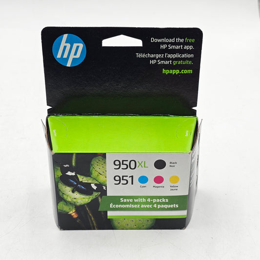 New HP 950xl 950 Black, Yellow, Cyan and Magenta Ink Cartridge Sept 2027 Exp