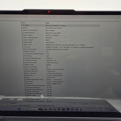 Lenovo IdeaPad 5 2-in-1 16IRU9 16" i5-120U 1.6GHz 16GB RAM 512GB SSD