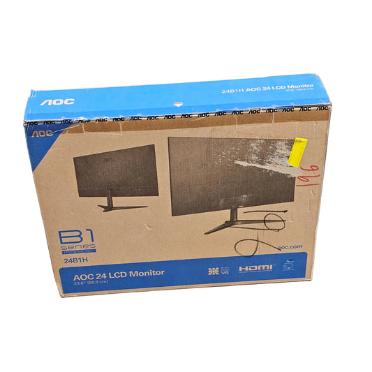 New AOC 23.6" 24B1H LCD Monitor VA LCD Monitor  Black