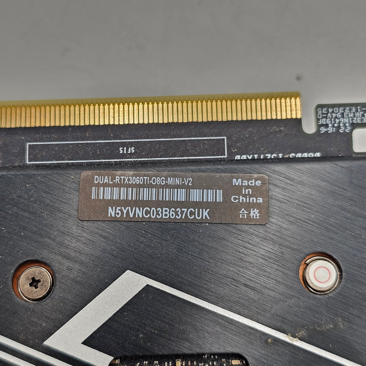 Asus GeForce RTX 3060 Ti OC Edition 8GB GDDR6 Mini V2 Graphics Card