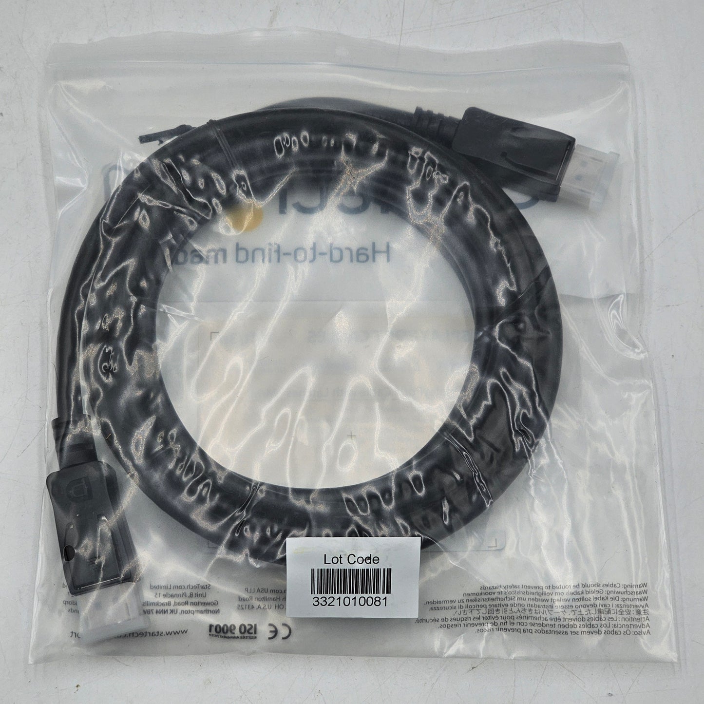 New StarTech DisplayPort Cables 10ft/3m with Latches M/M