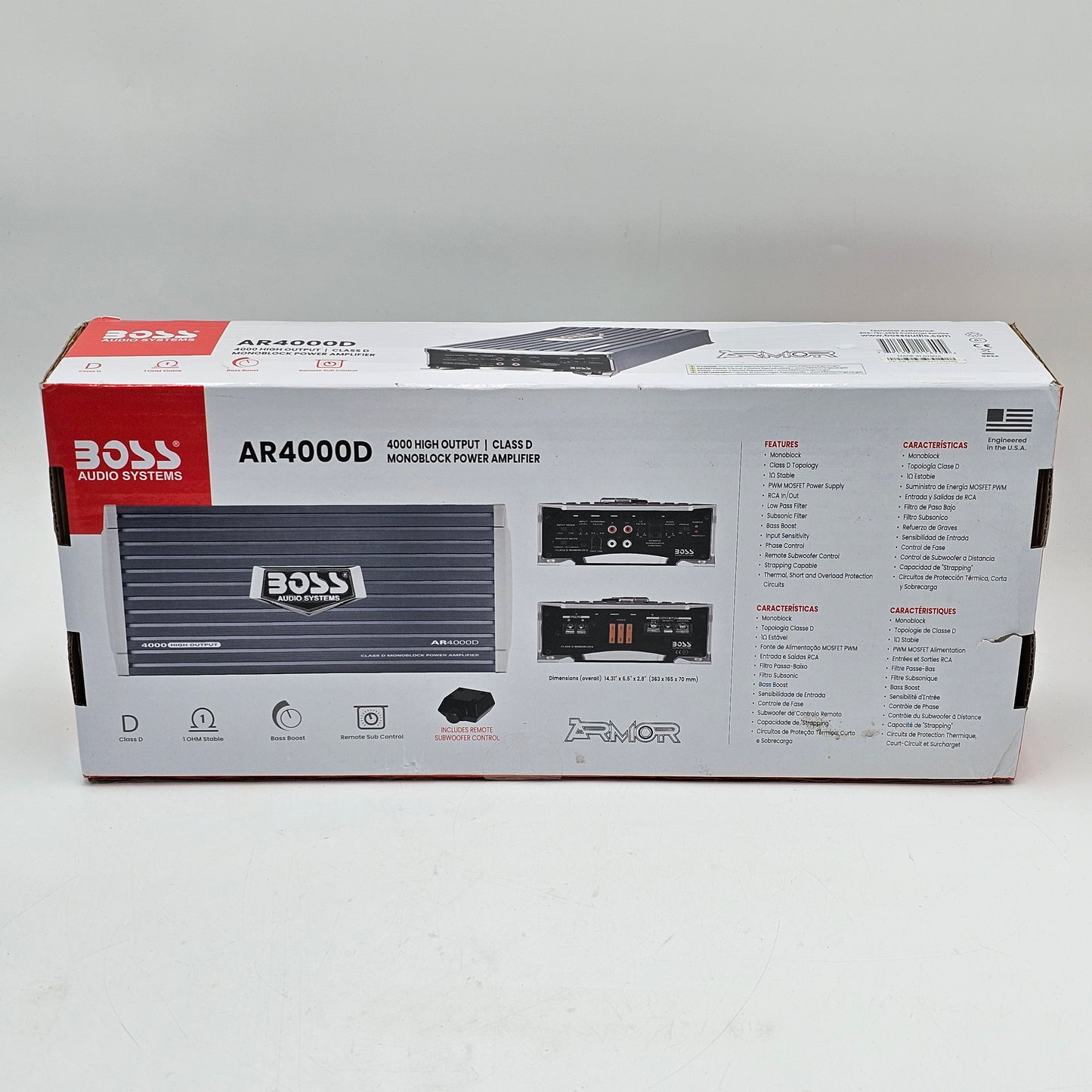 New Bose AR4000D 4000W 8 Ohm 1 Channel Monoblock Power Amplifier AMPG1US1BLK