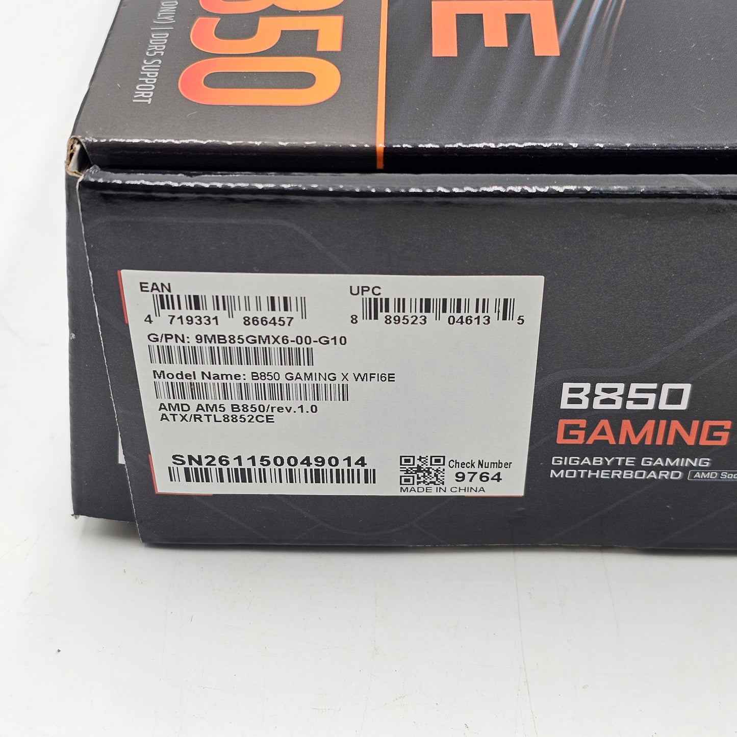 Gigabyte B850 Gaming X WIFI6E LGA 1718 ATX AMD DDR5 Motherboard