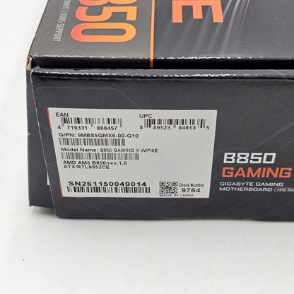 Gigabyte B850 Gaming X WIFI6E LGA 1718 ATX AMD DDR5 Motherboard