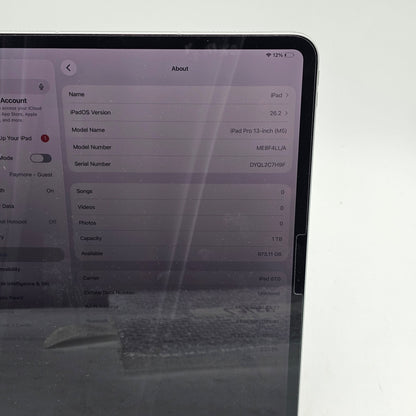 Unlocked Apple iPad Pro 13" M5 1TB Silver ME8F4LL/A