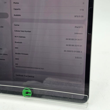 Unlocked Apple iPad Pro 13" M5 1TB Silver ME8F4LL/A