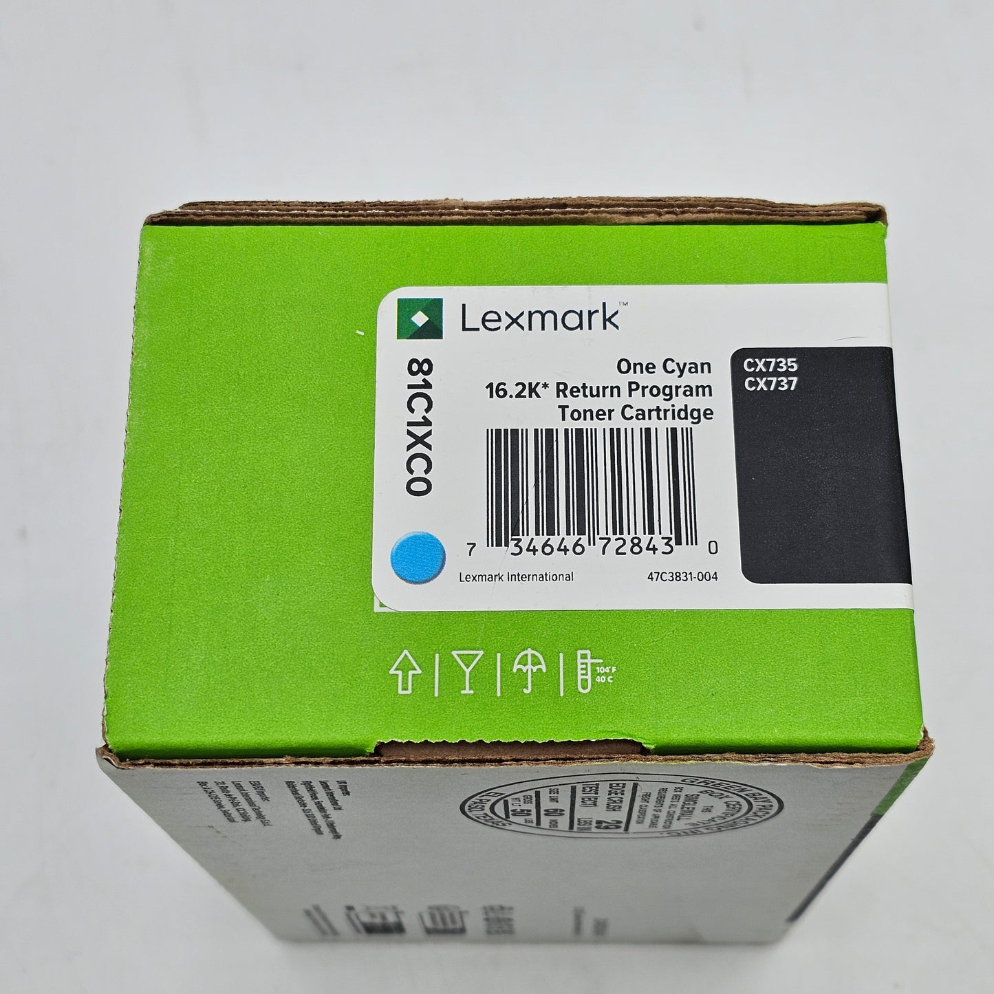 New Lexmark 81c1xk0 Cyan Toner Cartridge