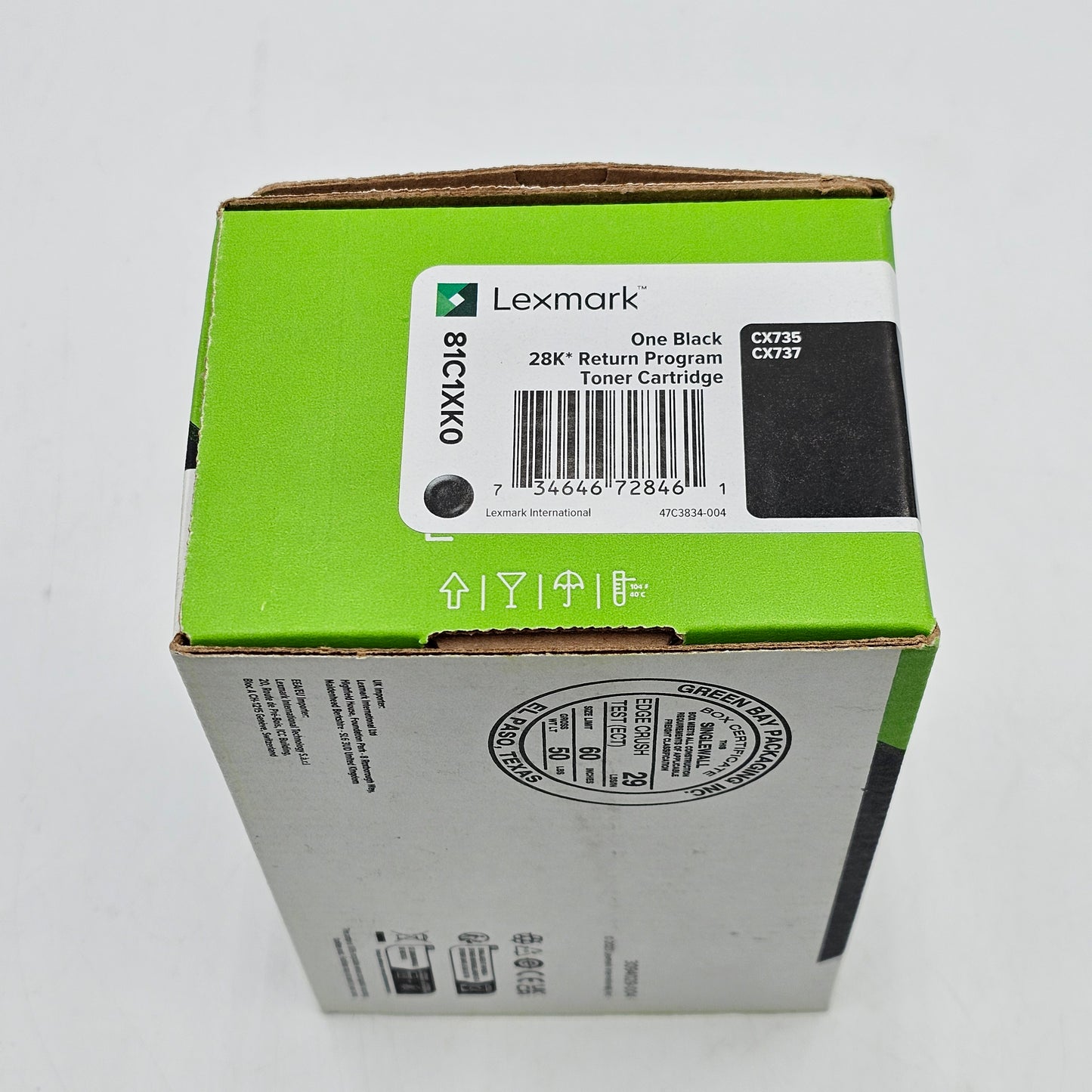 New Lexmark 81c1xco Cyan Toner Cartridge