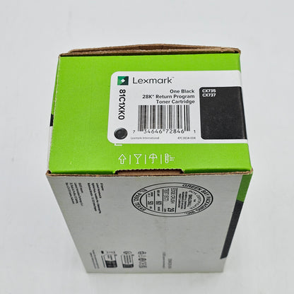New Lexmark 81c1xco Cyan Toner Cartridge