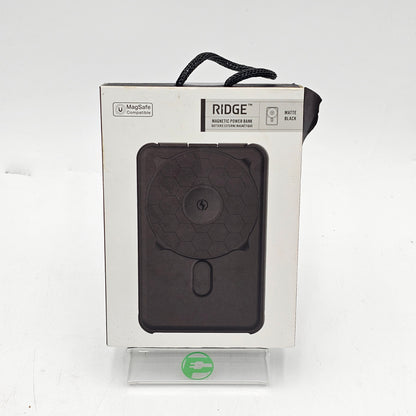 New Ridge Magnetic Power Bank 10000 Mh Matte Black
