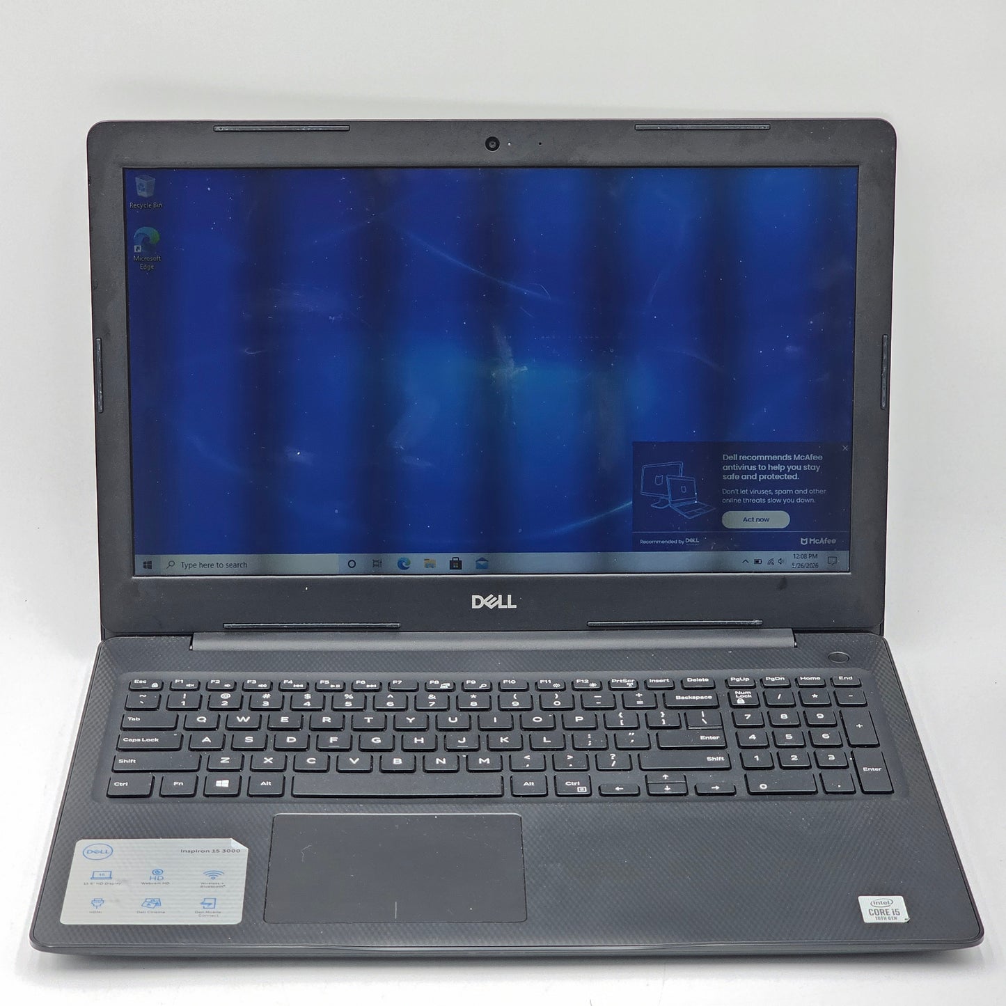 Dell Inspiron 3000 15.6" i5-1035G1 1.0GHz 8GB RAM 1TB HDD