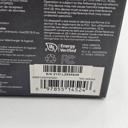 Logitech G502 Lightspeed 910-005565