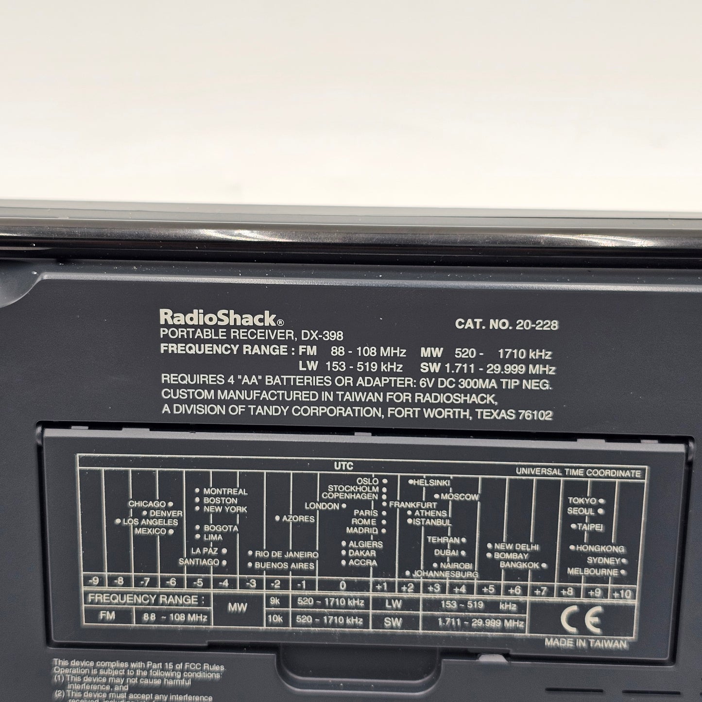 RadioShack DX-398 Synthesized Receiver